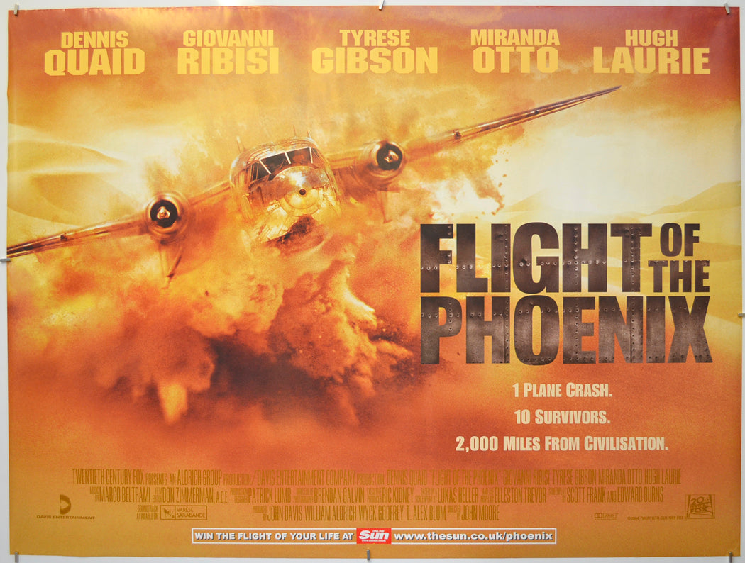 Flight Of The Phoenix Original Quad Poster - Film Poster - Movie Poster  