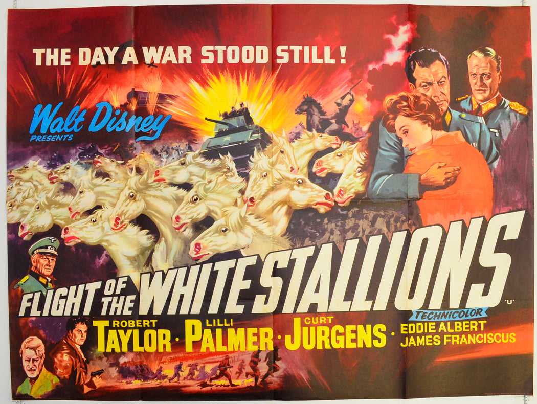 Flight Of The White Stallions Original Quad Poster - Film Poster - Movie Poster  