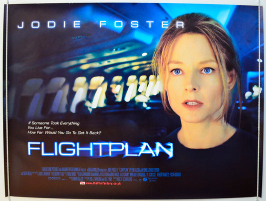 Flightplan  Original British Quad Poster - Film Poster - Movie Poster