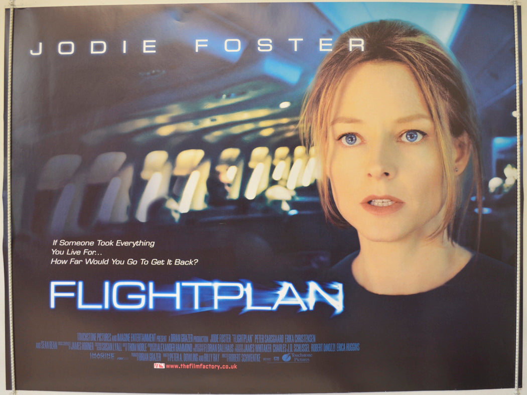 Flightplan  Original Quad Poster - Film Poster - Movie Poster