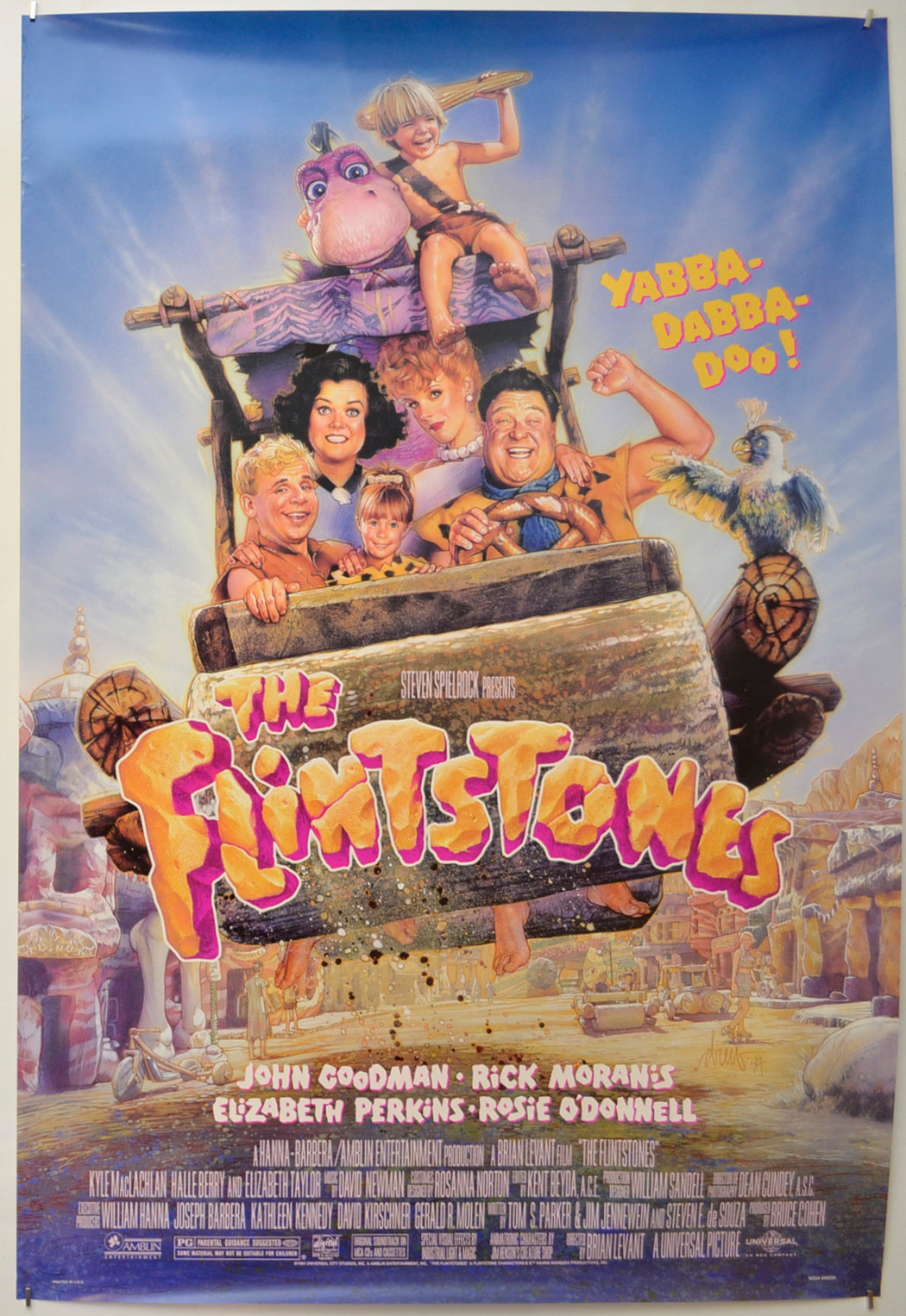 The Flintstones Original One Sheet Poster - Film Poster - Movie Poster  