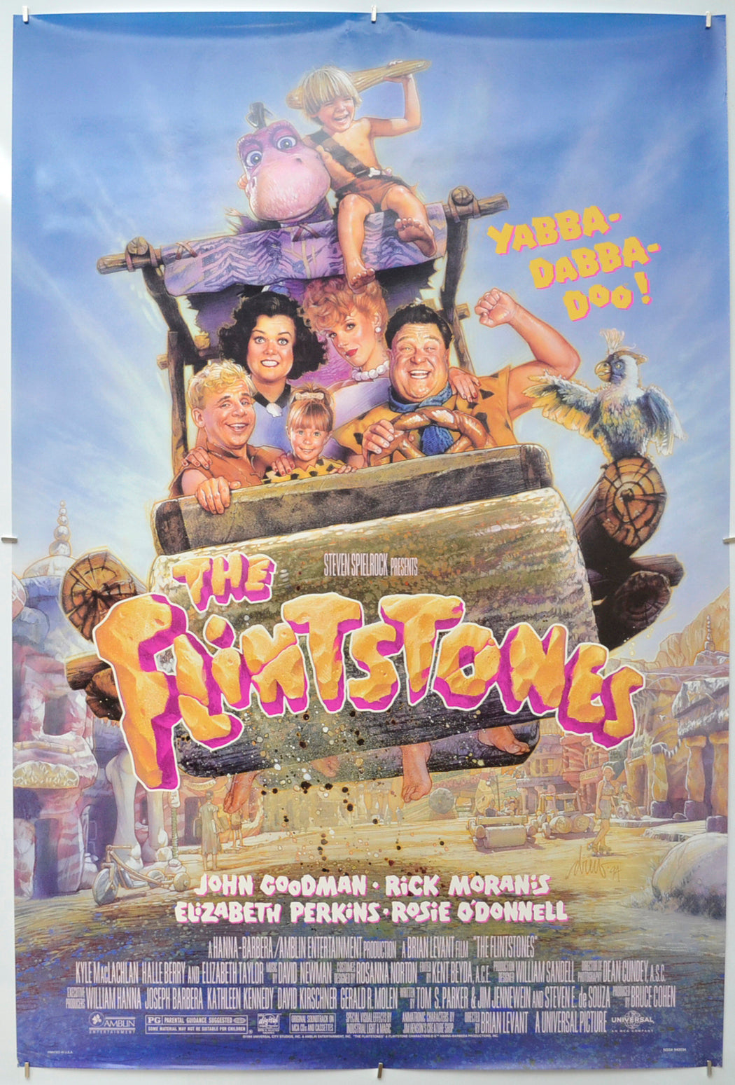 The Flintstones Original One Sheet Poster - Film Poster - Movie Poster