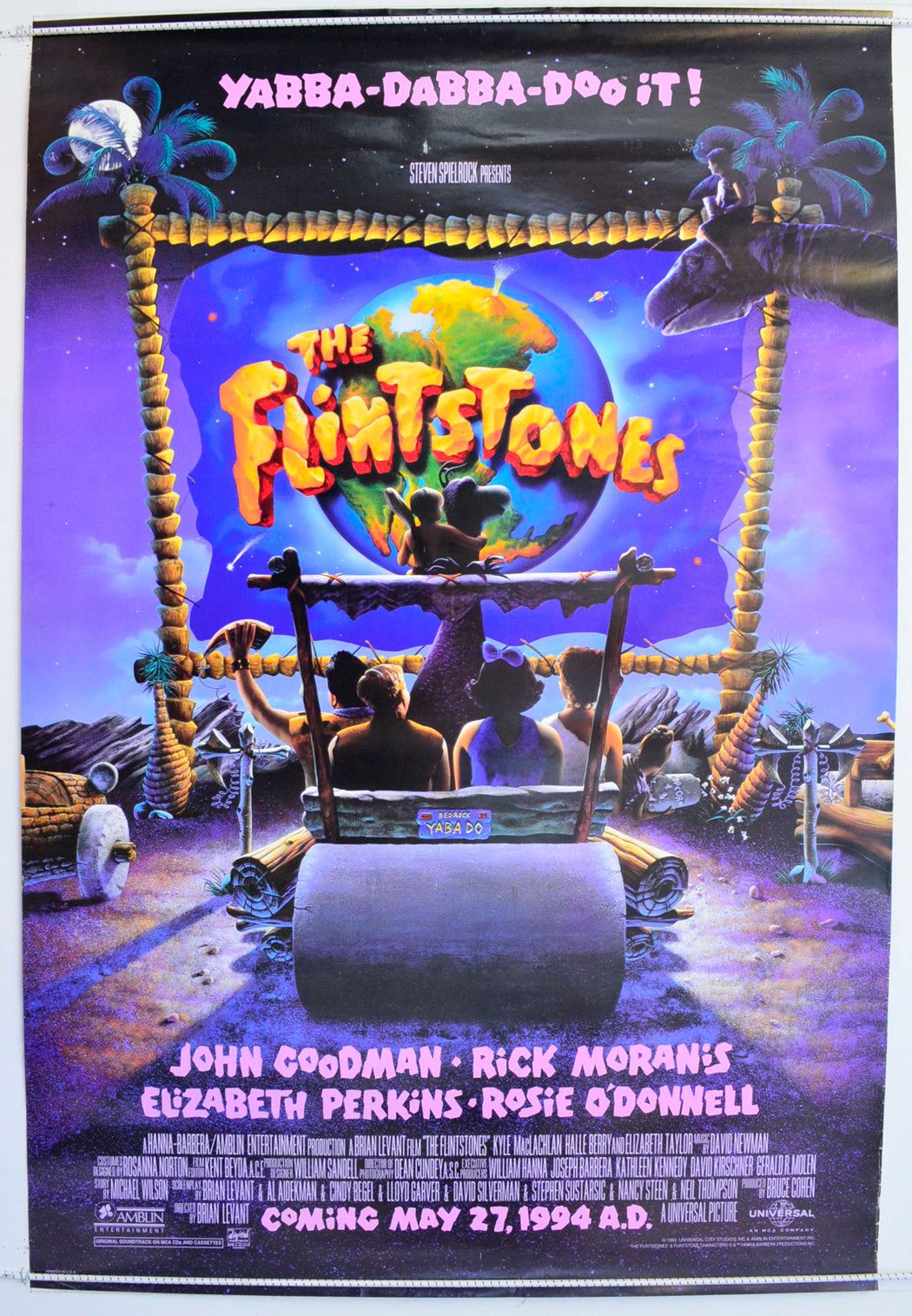 The Flintstones  Original One Sheet Poster - Film Poster - Movie Poster 