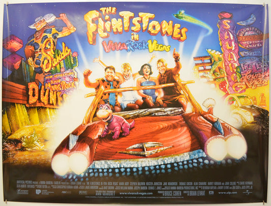 The Flintstones In Viva Rock Vegas Original Quad Poster - Film Poster - Movie Poster