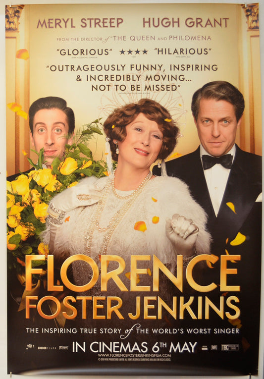 Florence Foster Jenkins  Original One Sheet Poster - Film Poster - Movie Poster