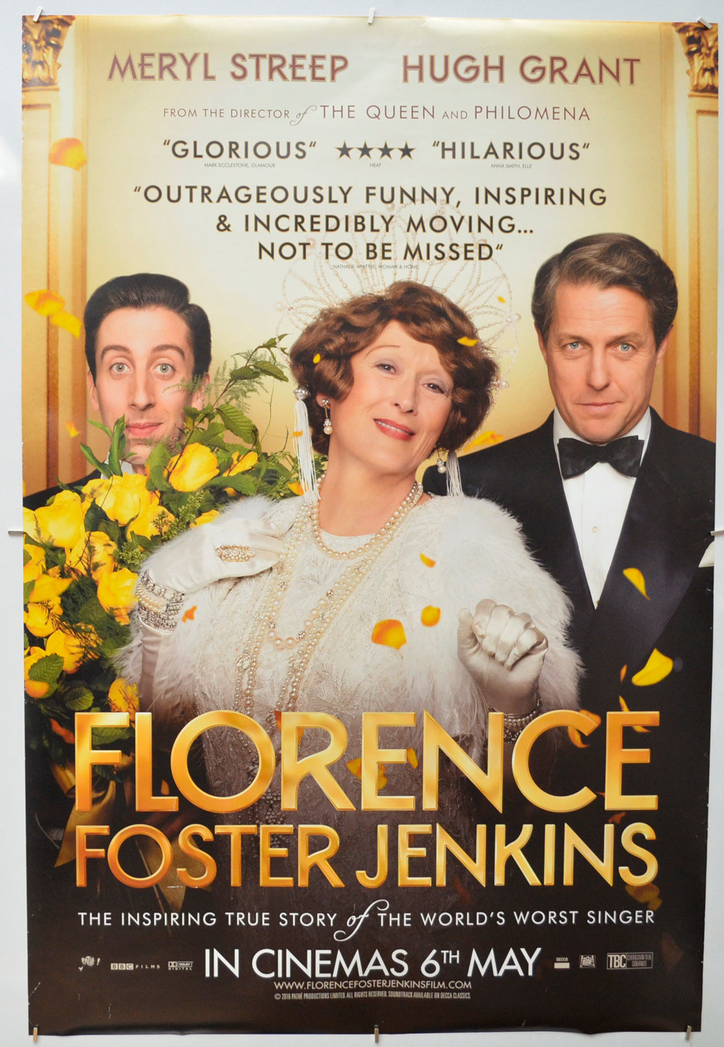 Florence Foster Jenkins Original One Sheet Poster - Film Poster - Movie Poster 