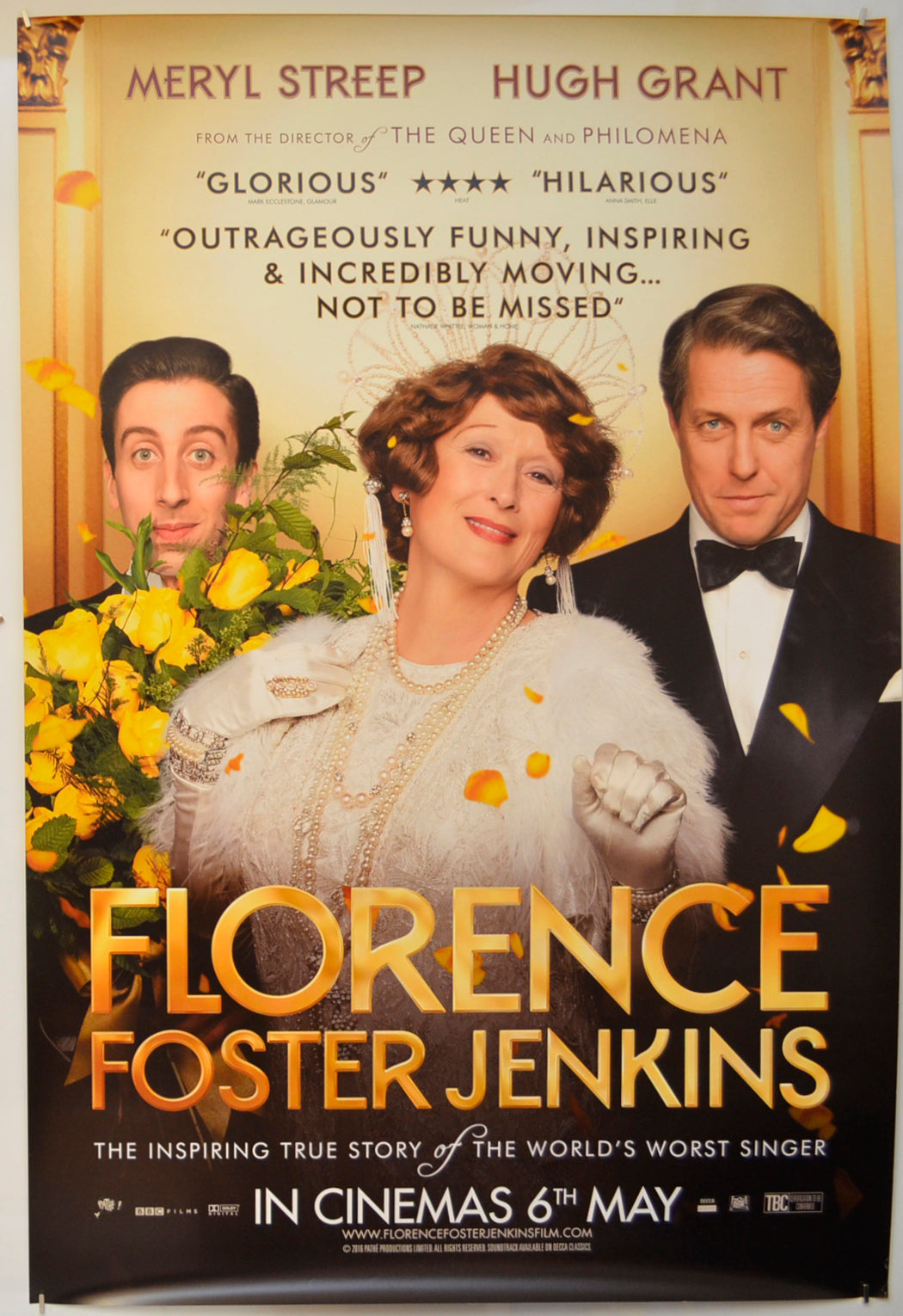 Florence Foster Jenkins  Original One Sheet Poster - Film Poster - Movie Poster