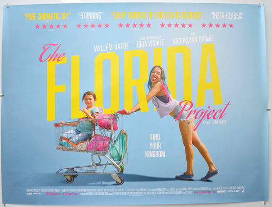 The Florida Project  Original Quad Poster - Film Poster - Movie Poster