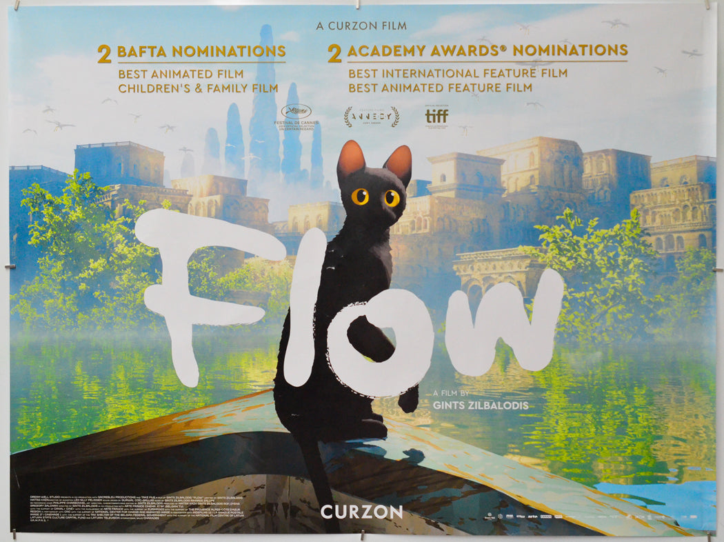 “Flow” Original Quad Poster - Film Poster - Movie Poster – pastposters