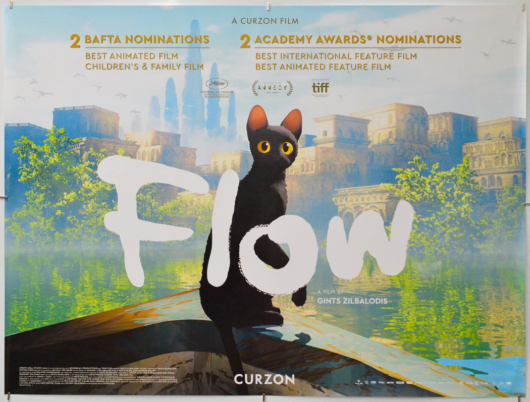 “Flow” Original Quad Poster - Film Poster - Movie Poster – pastposters