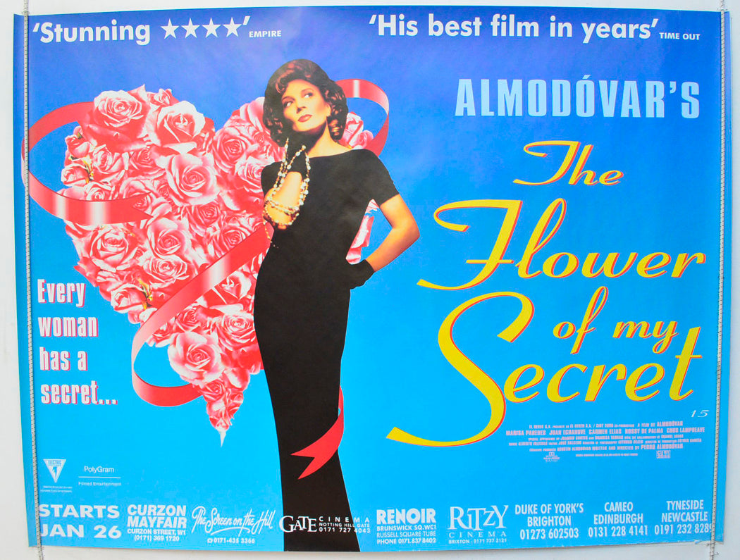 The Flower Of My Secret  (a.k.a. La flor de mi secreto)   Original British Quad Poster - Film Poster - Movie Poster 