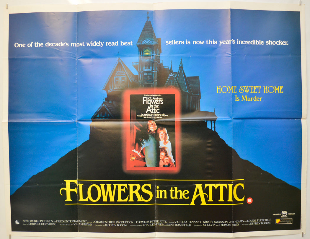 Flowers In The Attic  Original Quad Poster - Film Poster - Movie Poster