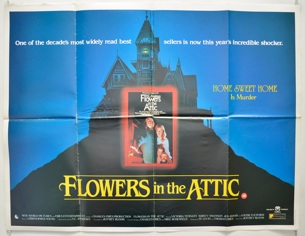 Flowers In The Attic Original Quad Poster - Film Poster - Movie Poster  