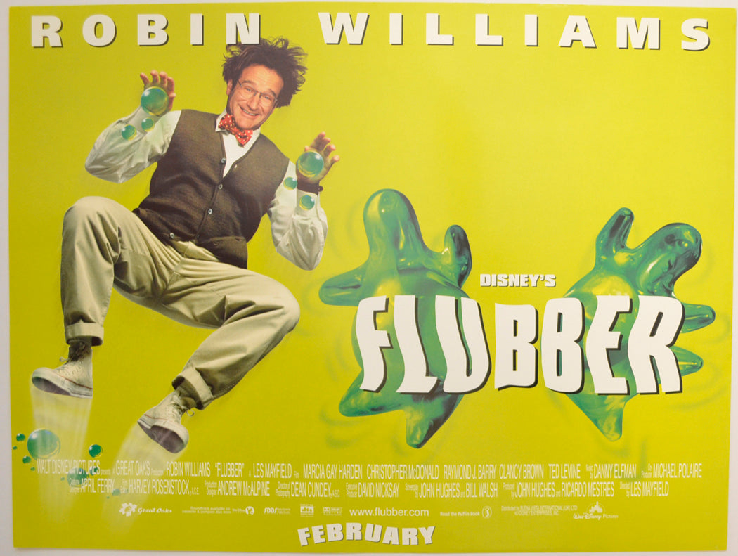 Flubber Original Mini Quad Poster - Film Poster - Movie Poster