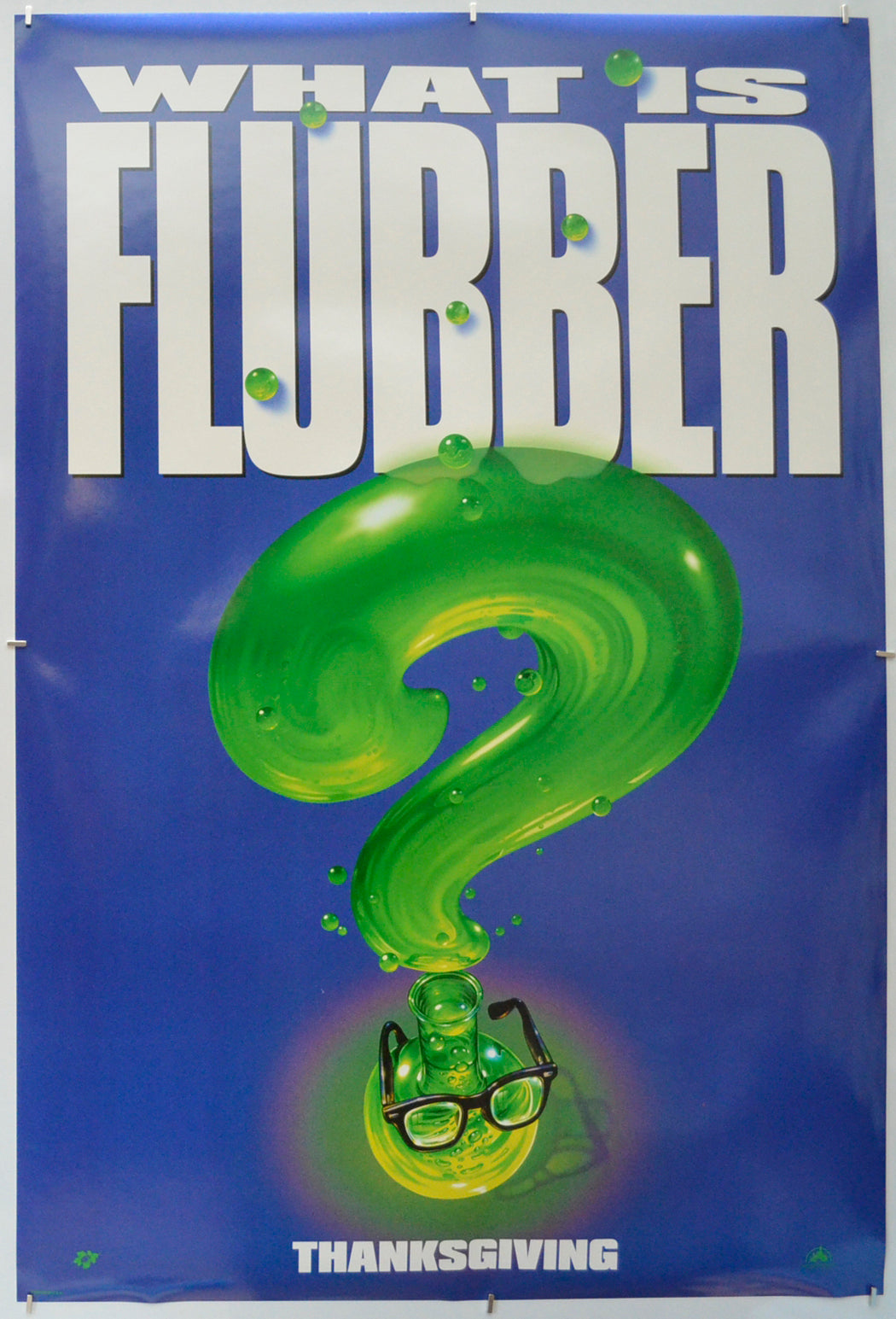 Flubber (Teaser / Advance Version)  Original One Sheet Poster - Film Poster - Movie Poster