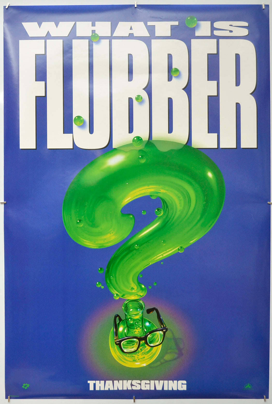 Flubber (Teaser / Advance Version)  Original One Sheet Poster - Film Poster - Movie Poster