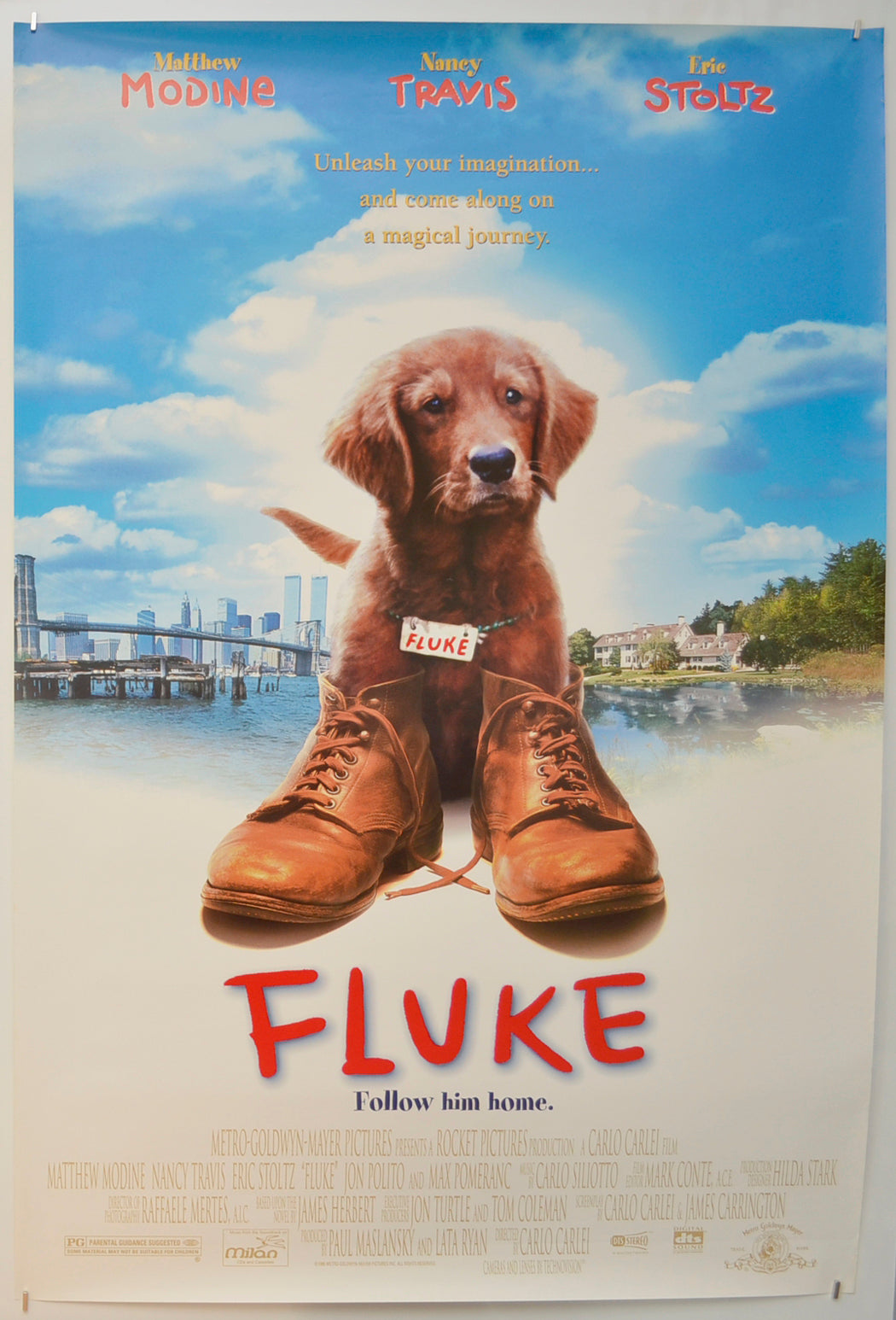 Fluke  Original One Sheet Poster - Film Poster - Movie Poster