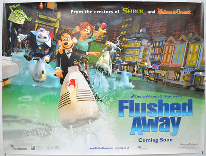 Flushed Away (Teaser / Advance Version 2) Original Quad Poster - Film Poster - Movie Poster