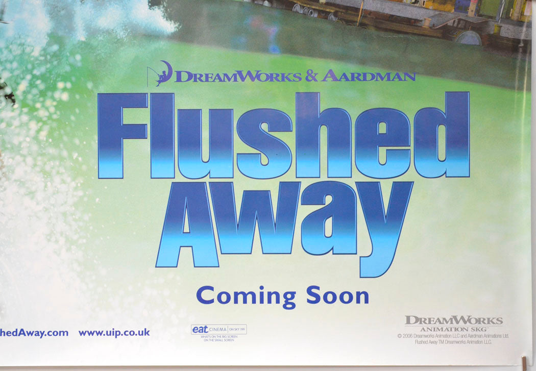 FLUSHED AWAY (Bottom Right) Cinema Quad Movie Poster 