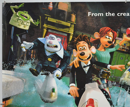 FLUSHED AWAY (Top Left) Cinema Quad Movie Poster 