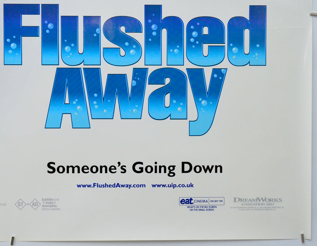 Flushed Away (Bottom Right) Cinema Quad Movie Poster 