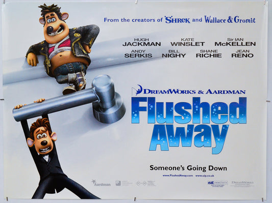 Flushed Away - Original Quad Poster - Film Poster - Movie Poster