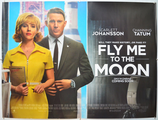 Fly Me To The Moon  Original Quad Poster - Film Poster - Movie Poster