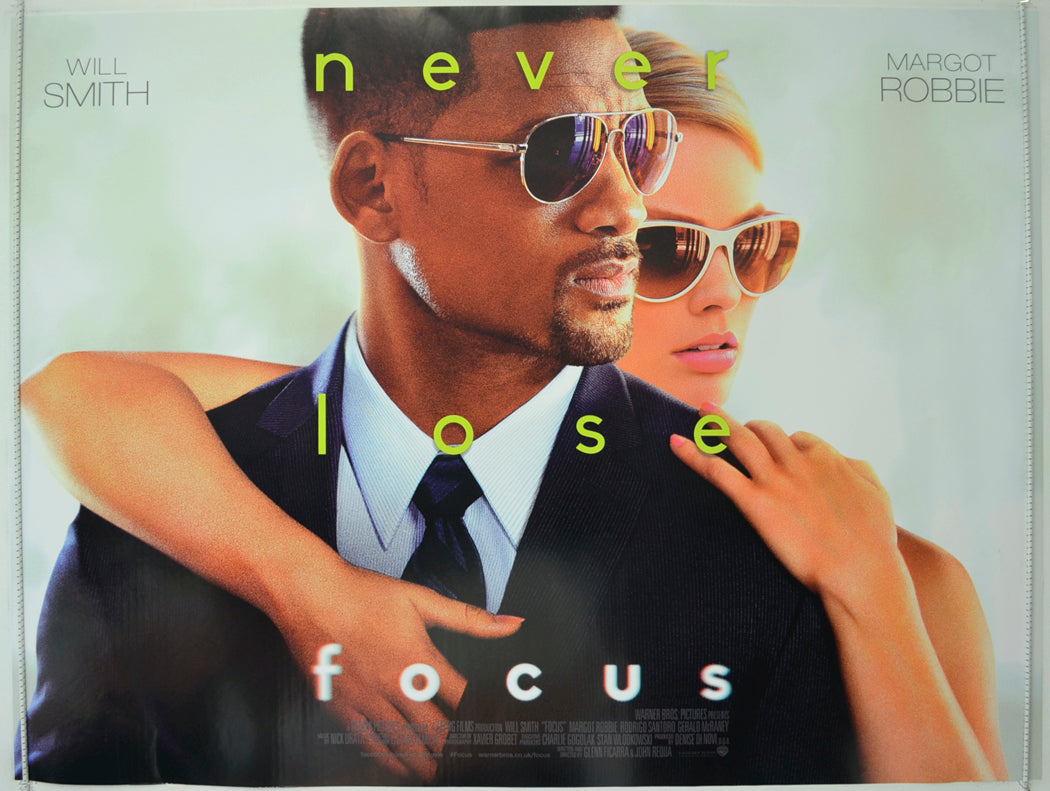 Focus  Original Quad Poster - Film Poster - Movie Poster 