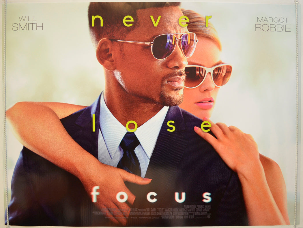 Focus  Original Quad Poster - Film Poster - Movie Poster 