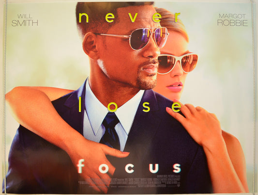 Focus  Original Quad Poster - Film Poster - Movie Poster 