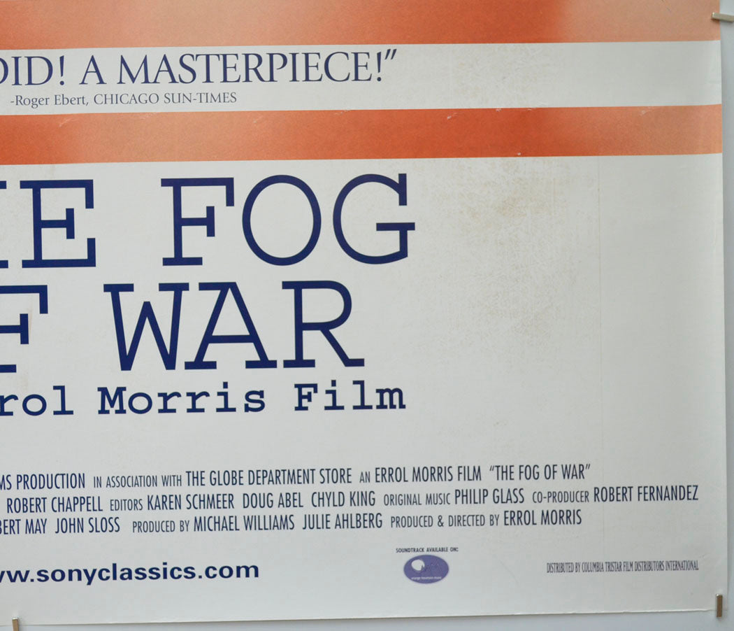 THE FOG OF WAR (Bottom Right) Cinema Quad Movie Poster 