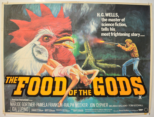 The Food Of The Gods Original Quad Poster - Film Poster - Movie Poster  