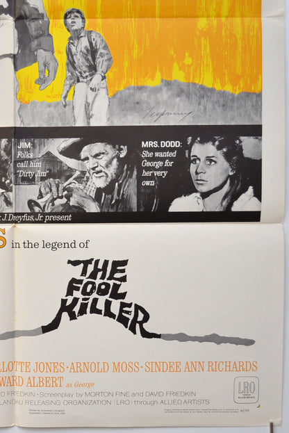 THE FOOL KILLER (Bottom Right) Cinema One Sheet Movie Poster 