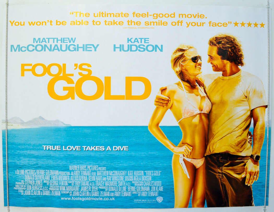 Fool's Gold Original British Quad Poster - Film Poster - Movie Poster 