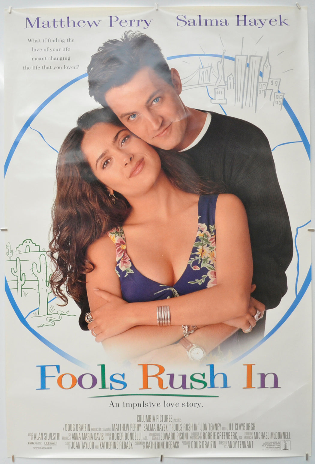 Fools Rush In Original One Sheet Poster - Film Poster - Movie Poster