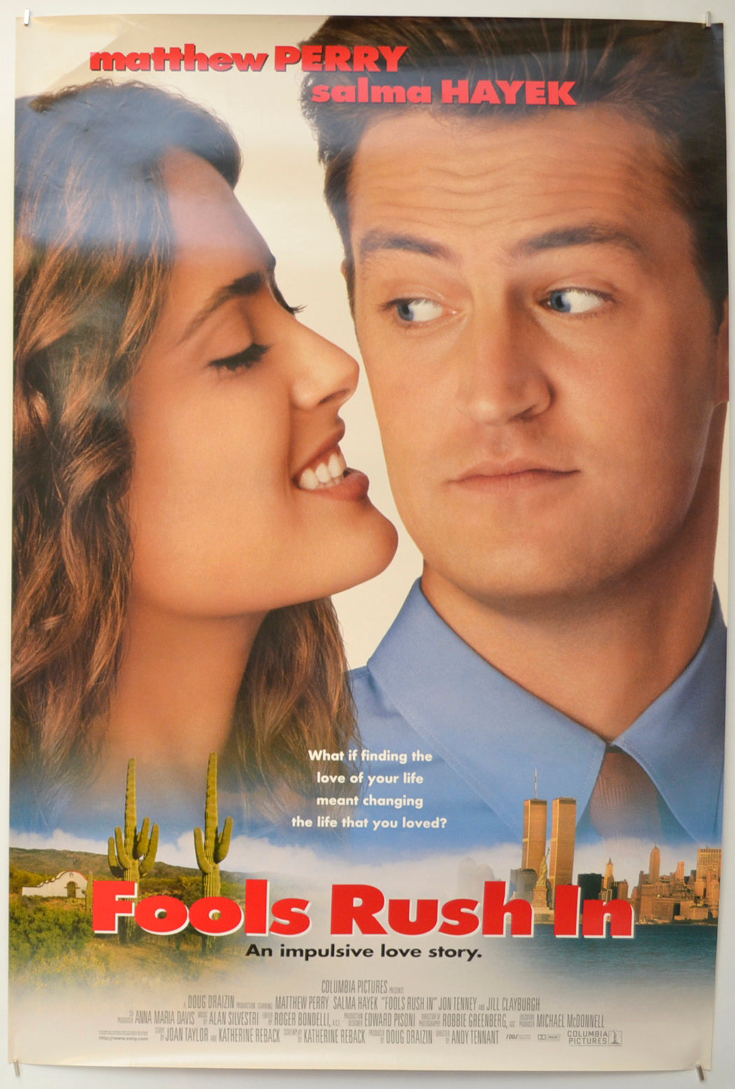 Fools Rush In  (Version 2) Original One Sheet Poster - Film Poster - Movie Poster  