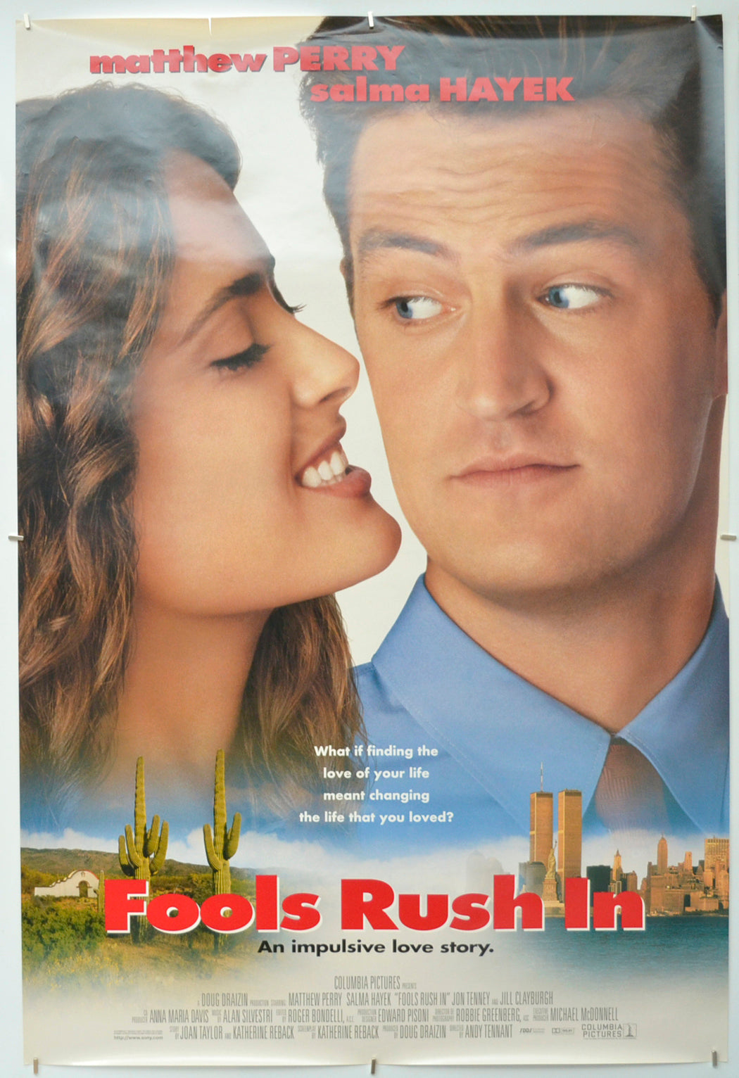 Fools Rush In (Version 2) Original One Sheet Poster - Film Poster - Movie Poster