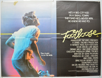 Footloose Original Quad Poster - Film Poster - Movie Poster