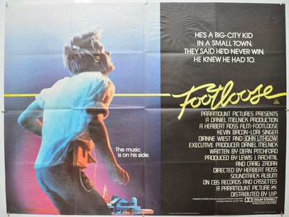 Footloose  Original Quad Poster - Film Poster - Movie Poster