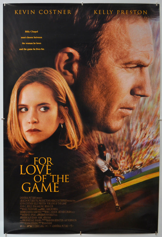 For Love Of The Game Original One Sheet Poster - Film Poster - Movie Poster