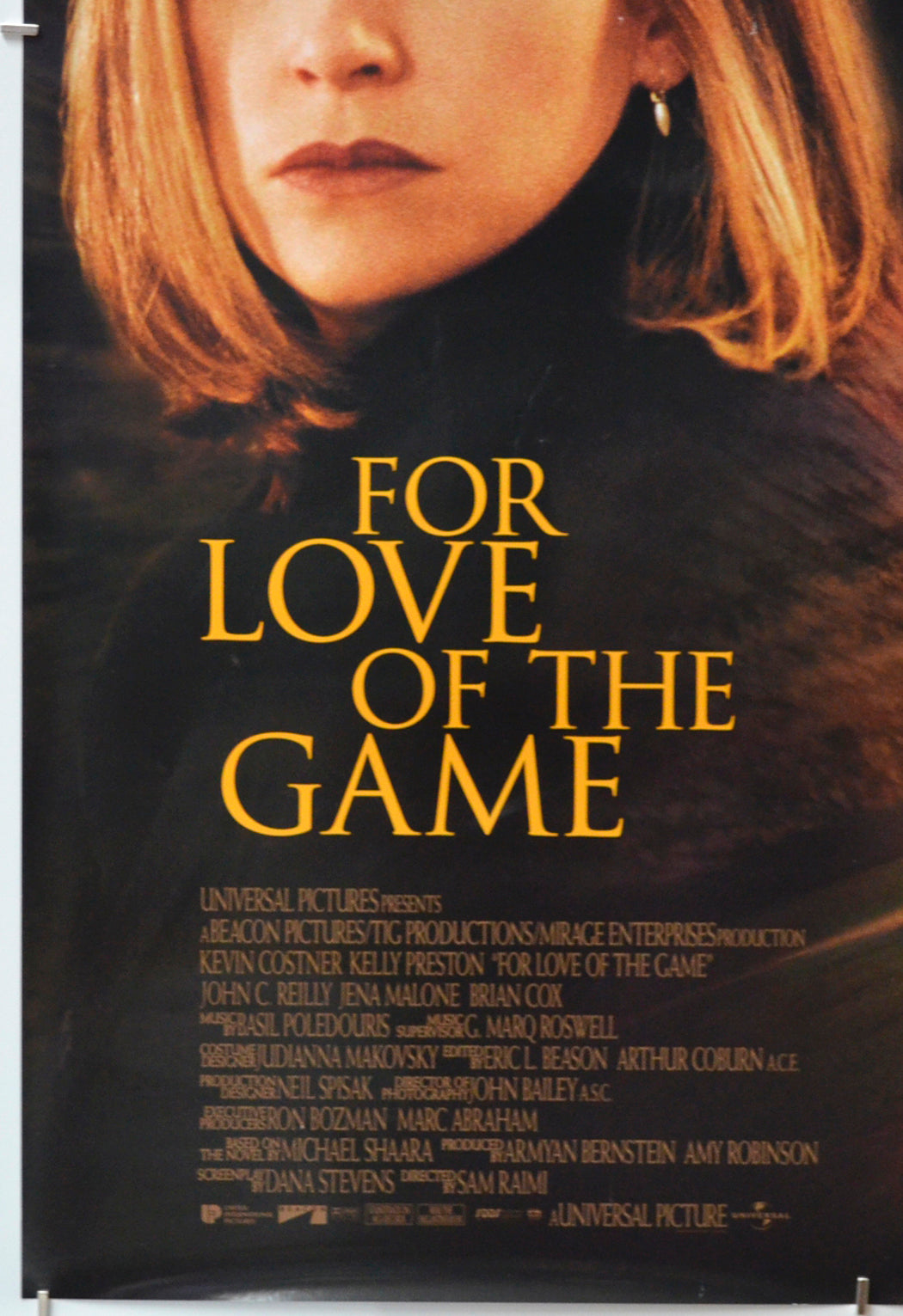 FOR LOVE OF THE GAME (Bottom Left) Cinema One Sheet Movie Poster 