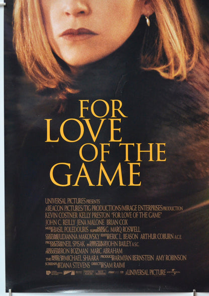 FOR LOVE OF THE GAME (Bottom Left) Cinema One Sheet Movie Poster 