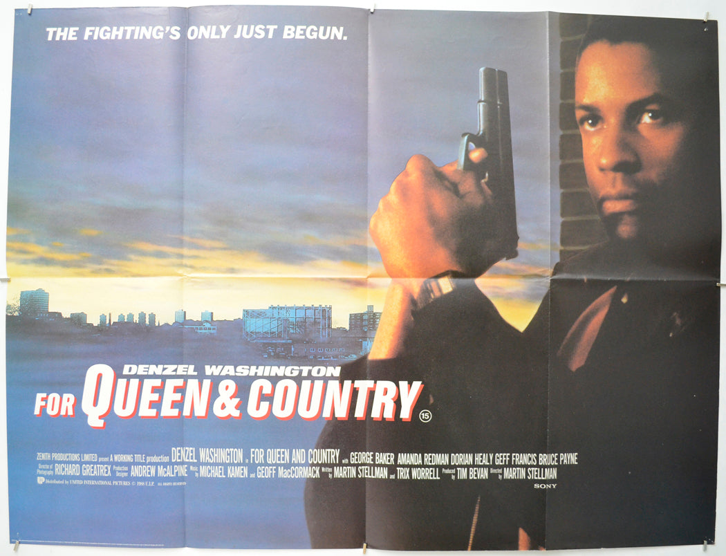 For Queen And Country Original Quad Poster - Film Poster - Movie Poster