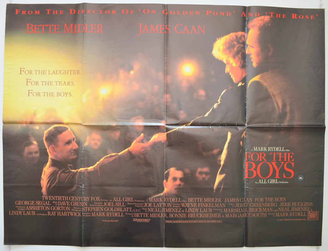 For The Boys  Original British Quad Poster - Film Poster - Movie Poster 