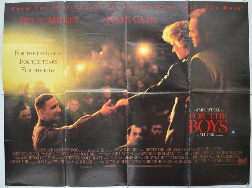 For The Boys - Original Quad Poster - Film Poster - Movie Poster