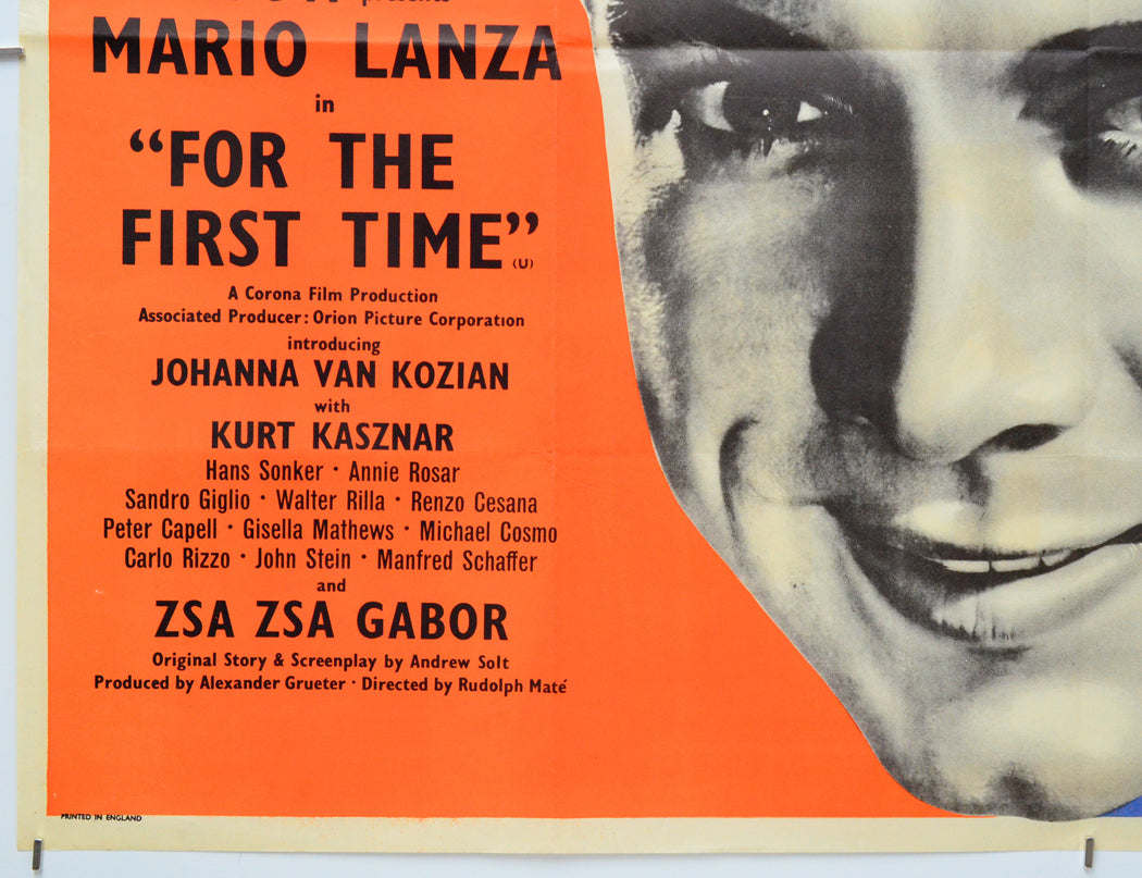 For the First Time (Bottom Left) Cinema Quad Movie Poster 