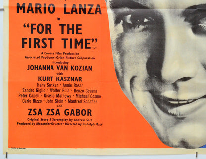 For the First Time (Bottom Left) Cinema Quad Movie Poster 