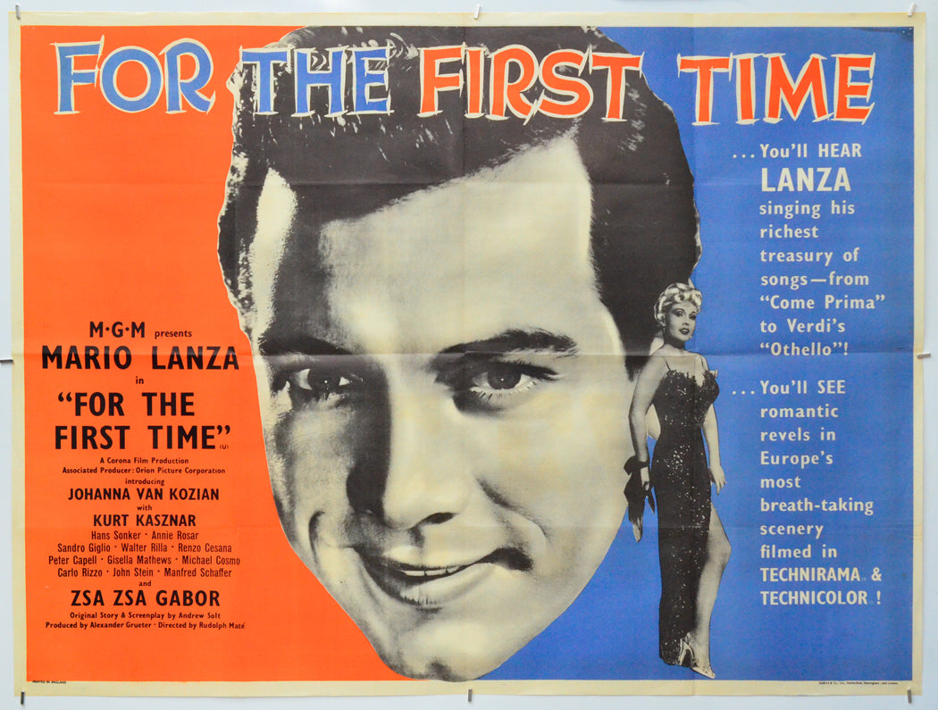 For the First Time - Original Quad Poster - Film Poster - Movie Poster