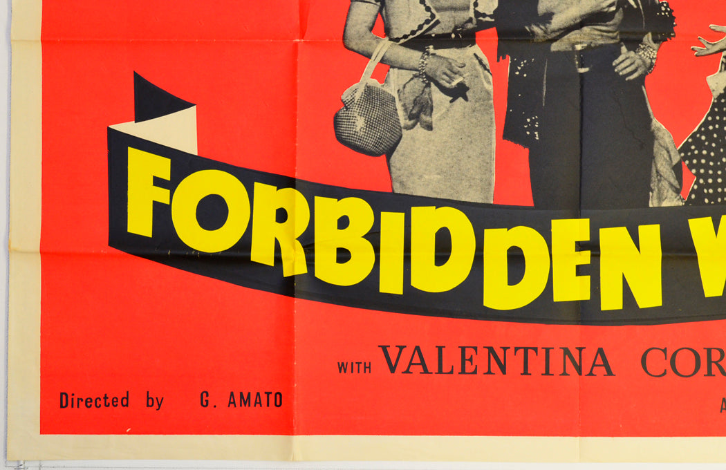 FORBIDDEN WOMEN (Bottom Left) Cinema Quad Movie Poster 