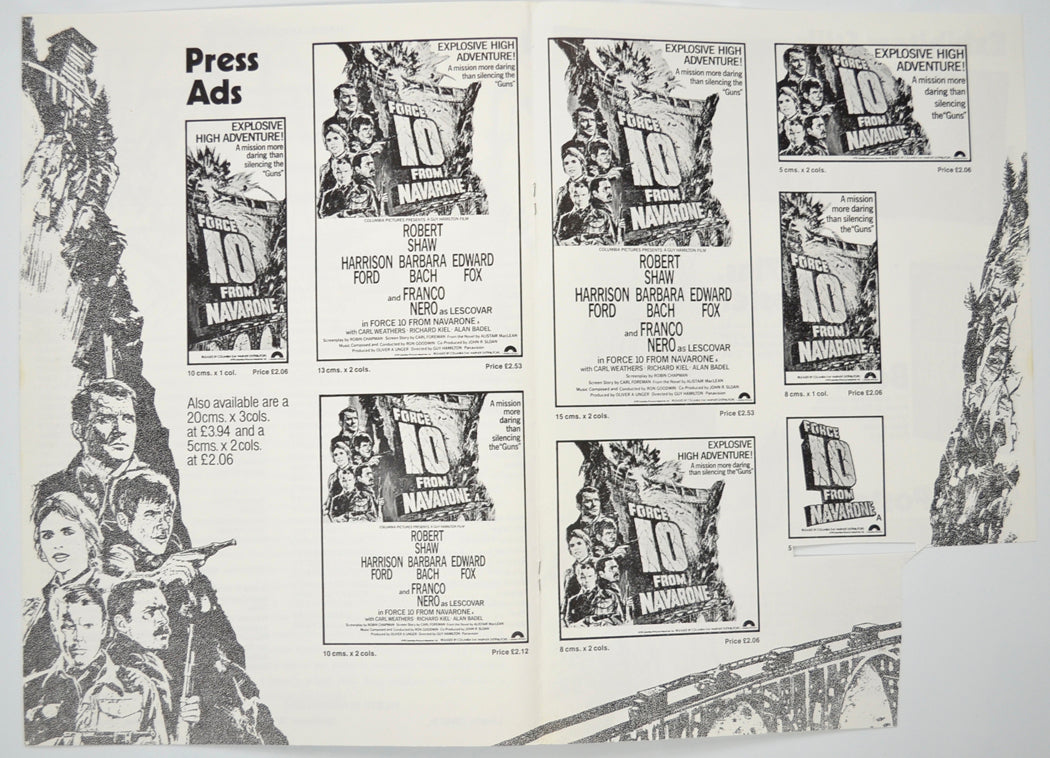 FORCE 10 FROM NAVARONE Cinema Exhibitors Campaign Pressbook - INSIDE 